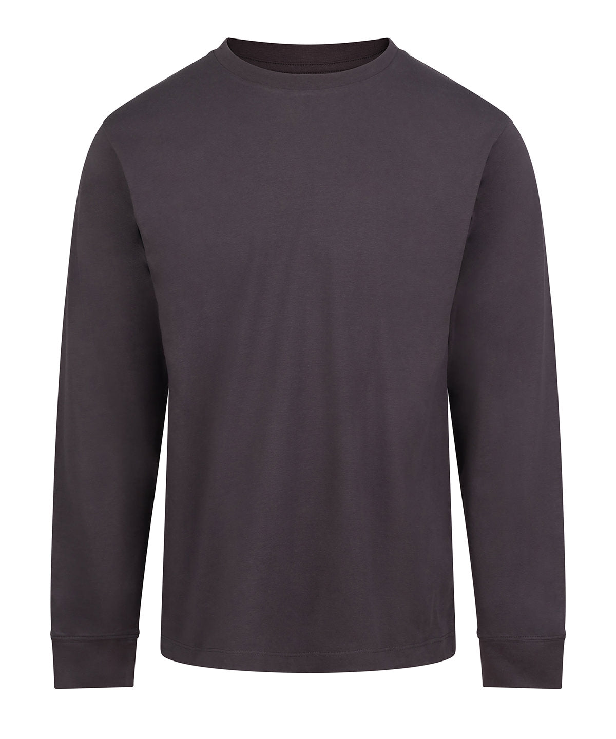 AWDis AT012 AWDis 180 long sleeve T in Solid Charcoal