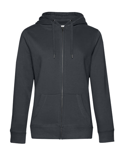 B&C Collection B012F B&C Queen zipped hooded in Asphalt*