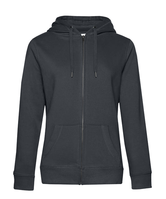 B&C Collection B012F B&C Queen zipped hooded in Asphalt*