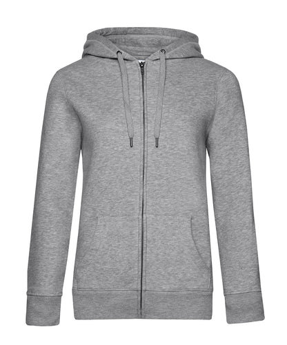 B&C Collection B012F B&C Queen zipped hooded in Heather Grey*