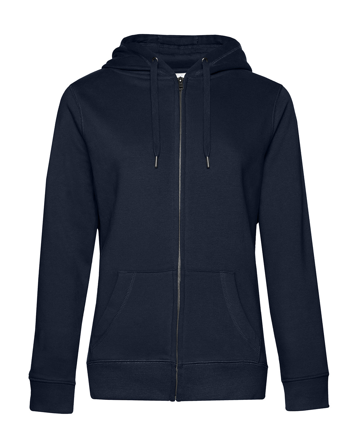 B&C Collection B012F B&C Queen zipped hooded in Navy Blue*