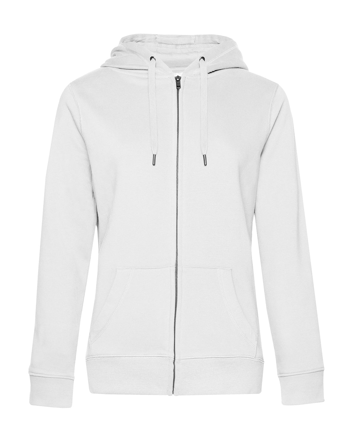B&C Collection B012F B&C Queen zipped hooded in White*