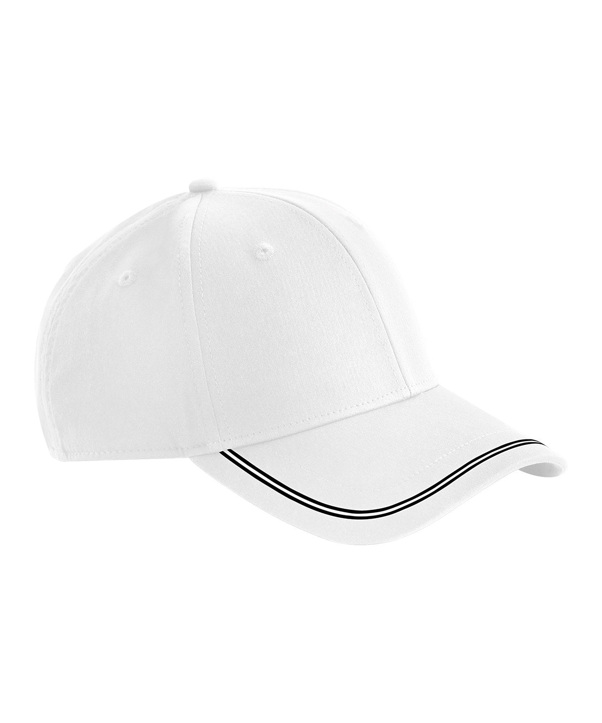 Beechfield B166R Match day cap in White/Black