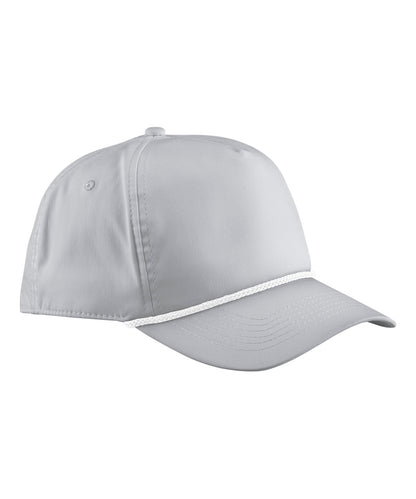 Beechfield B194R Rope detail golf cap in Light Grey/White