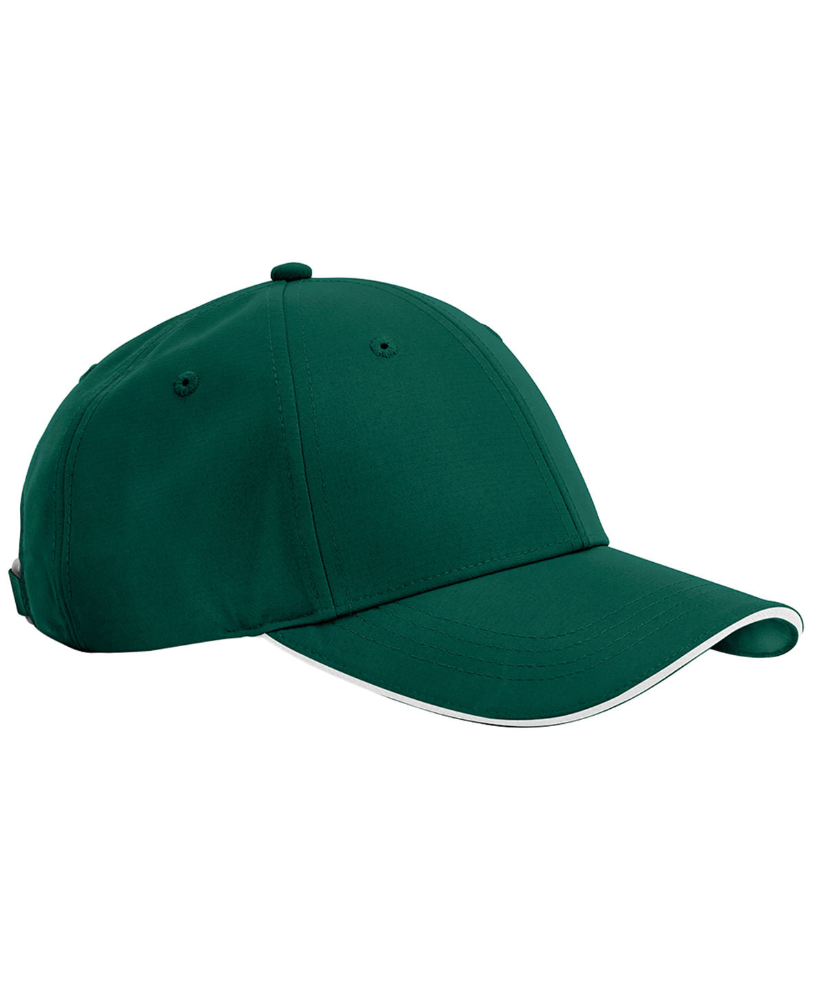 Beechfield B195R Team sports-tech cap in Bottle Green/White