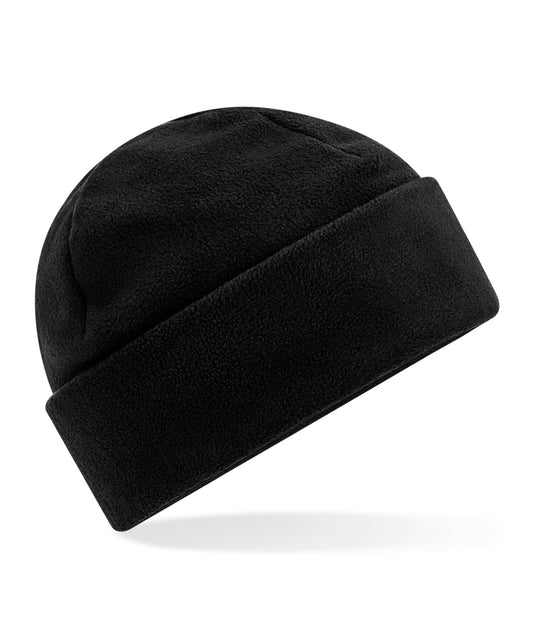 Beechfield B243R Recycled fleece cuffed beanie in Black