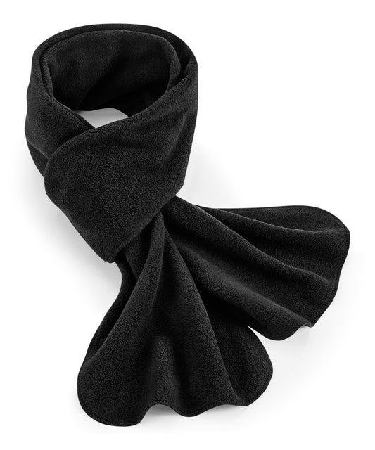 Beechfield B293R Recycled fleece scarf in Black