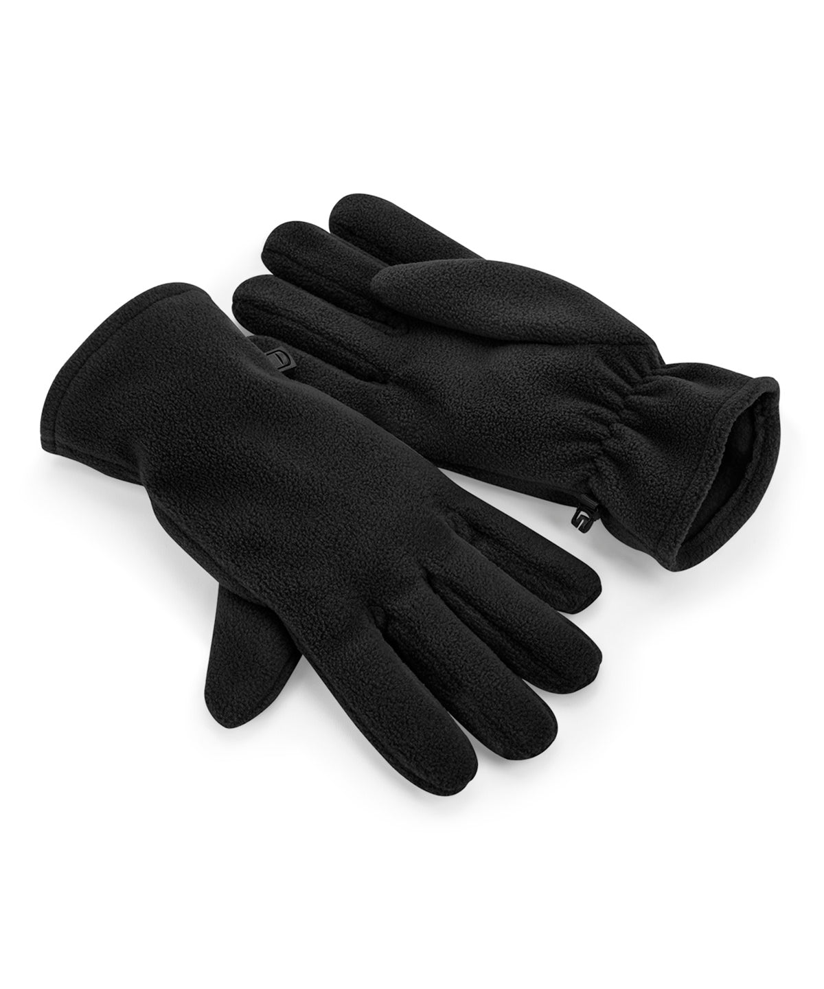 Beechfield B298R Recycled fleece gloves in Black