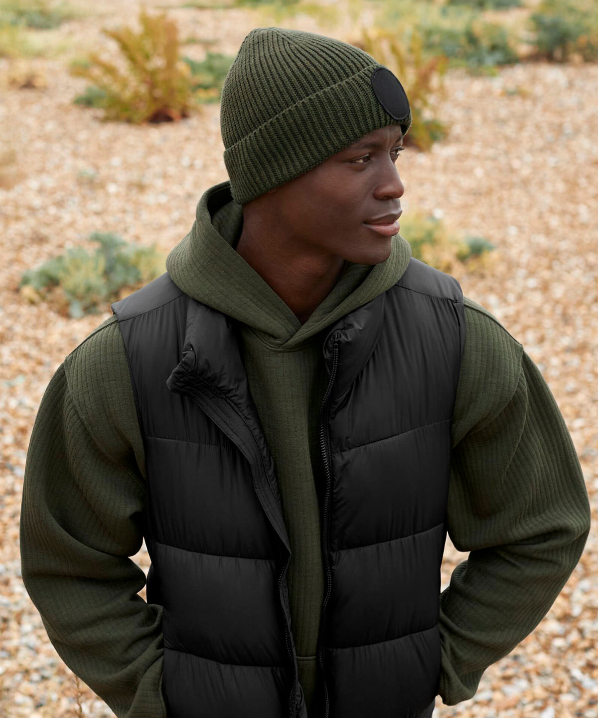Beechfield B332R Circular fashion patch beanie