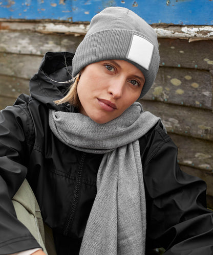 Beechfield B337R Appliqué patch beanie
