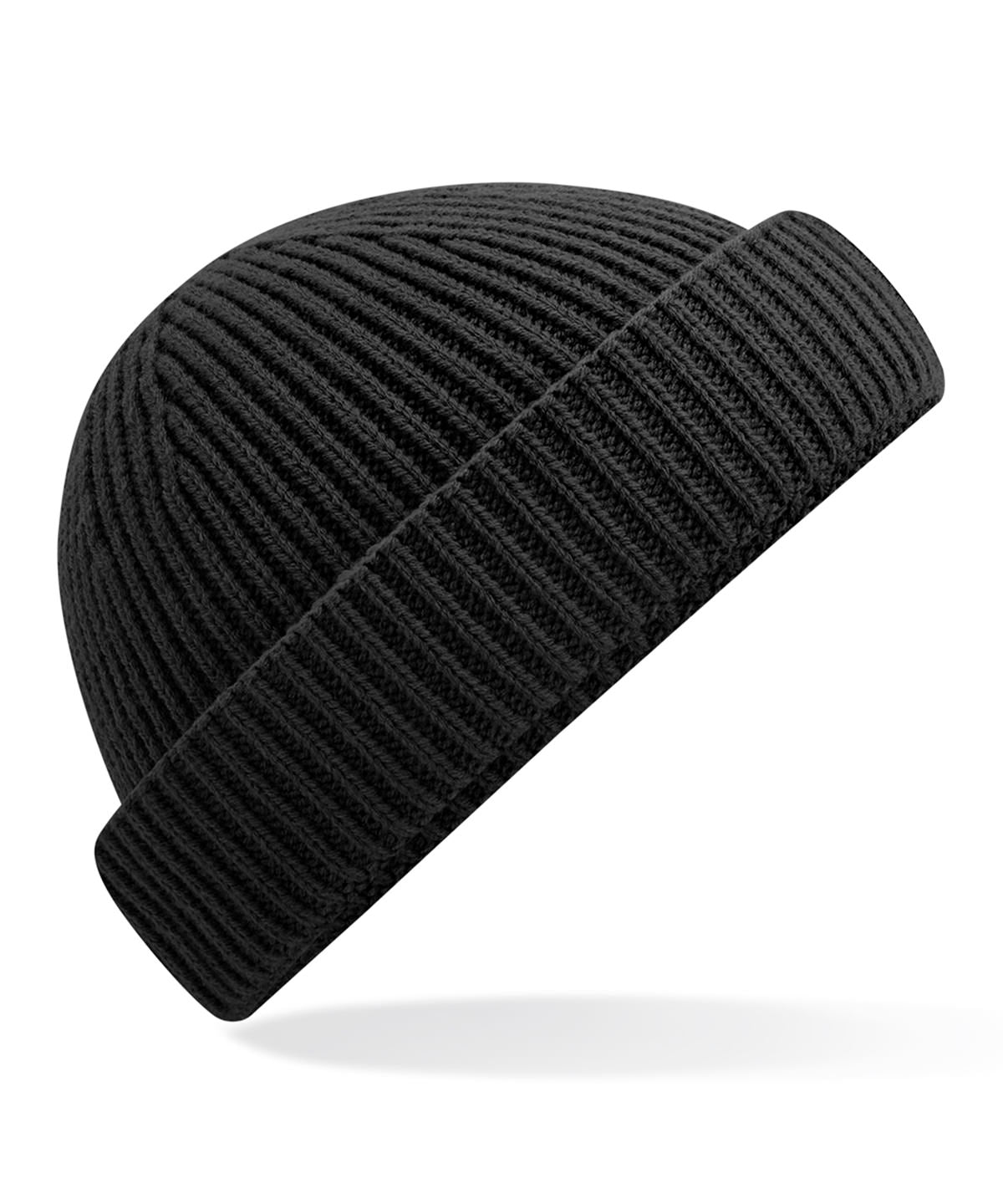 Beechfield B383R Harbour beanie in Black