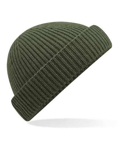 Beechfield B383R Harbour beanie in Olive Green