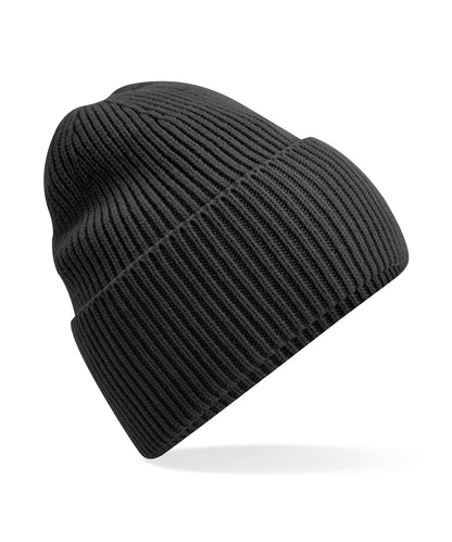 Beechfield B384R Oversized cuffed beanie in Charcoal