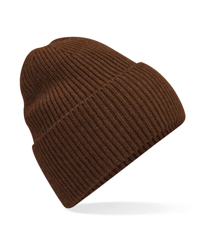 Beechfield B384R Oversized cuffed beanie in Walnut