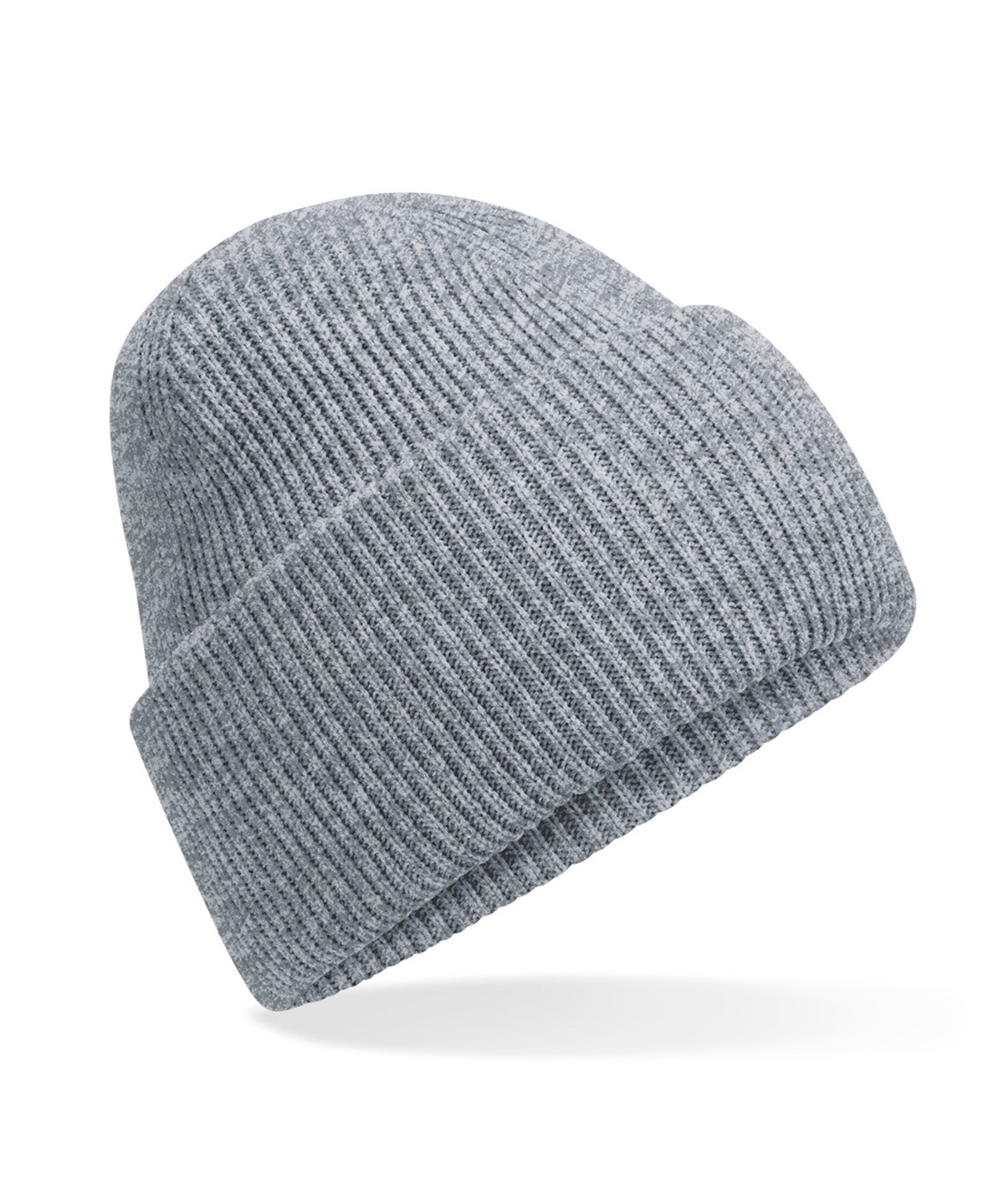 Beechfield B385R Classic engineered deep-cuffed beanie in Ash