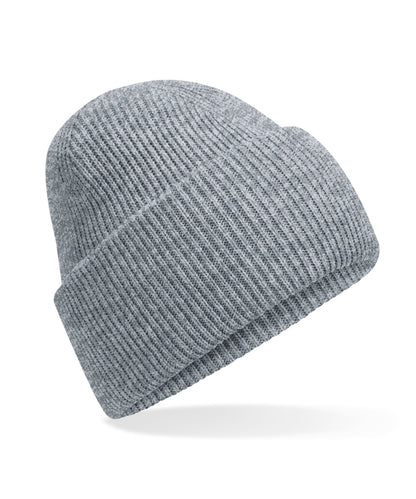 Beechfield B385R Classic engineered deep-cuffed beanie in Ash