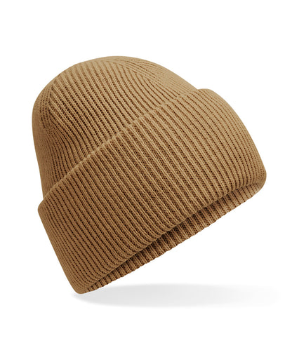 Beechfield B385R Classic engineered deep-cuffed beanie in Biscuit