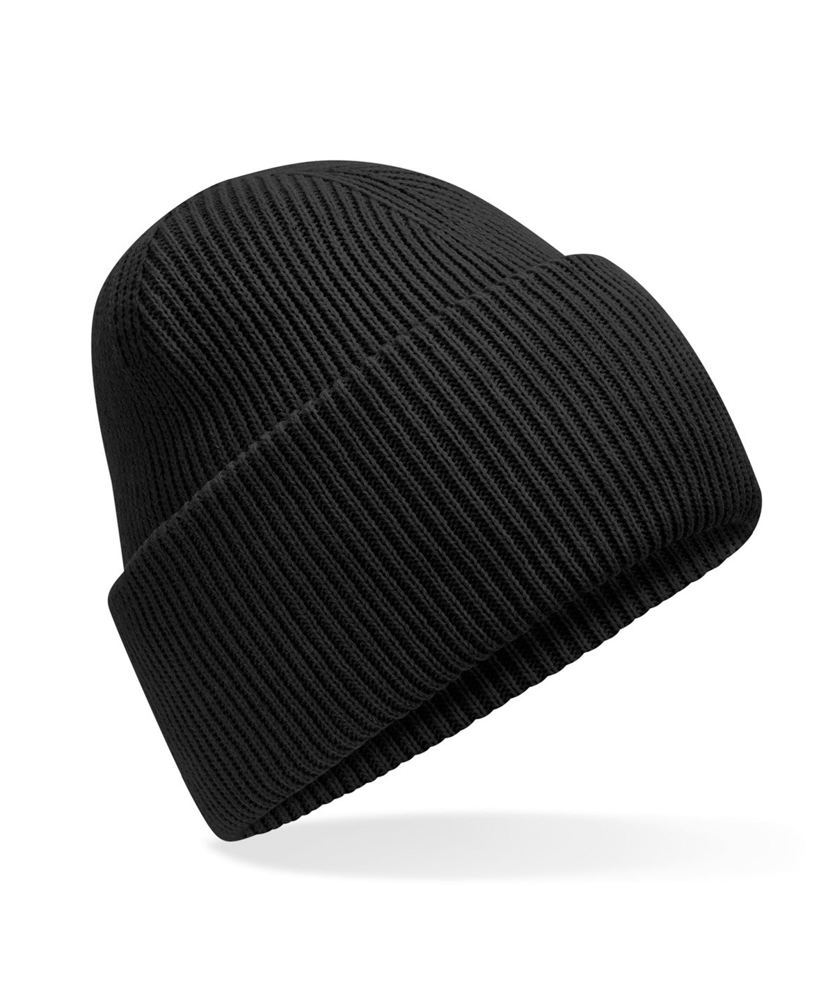 Beechfield B385R Classic engineered deep-cuffed beanie in Black