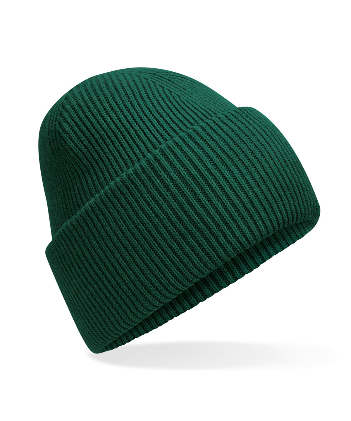 Beechfield B385R Classic engineered deep-cuffed beanie in Bottle Green