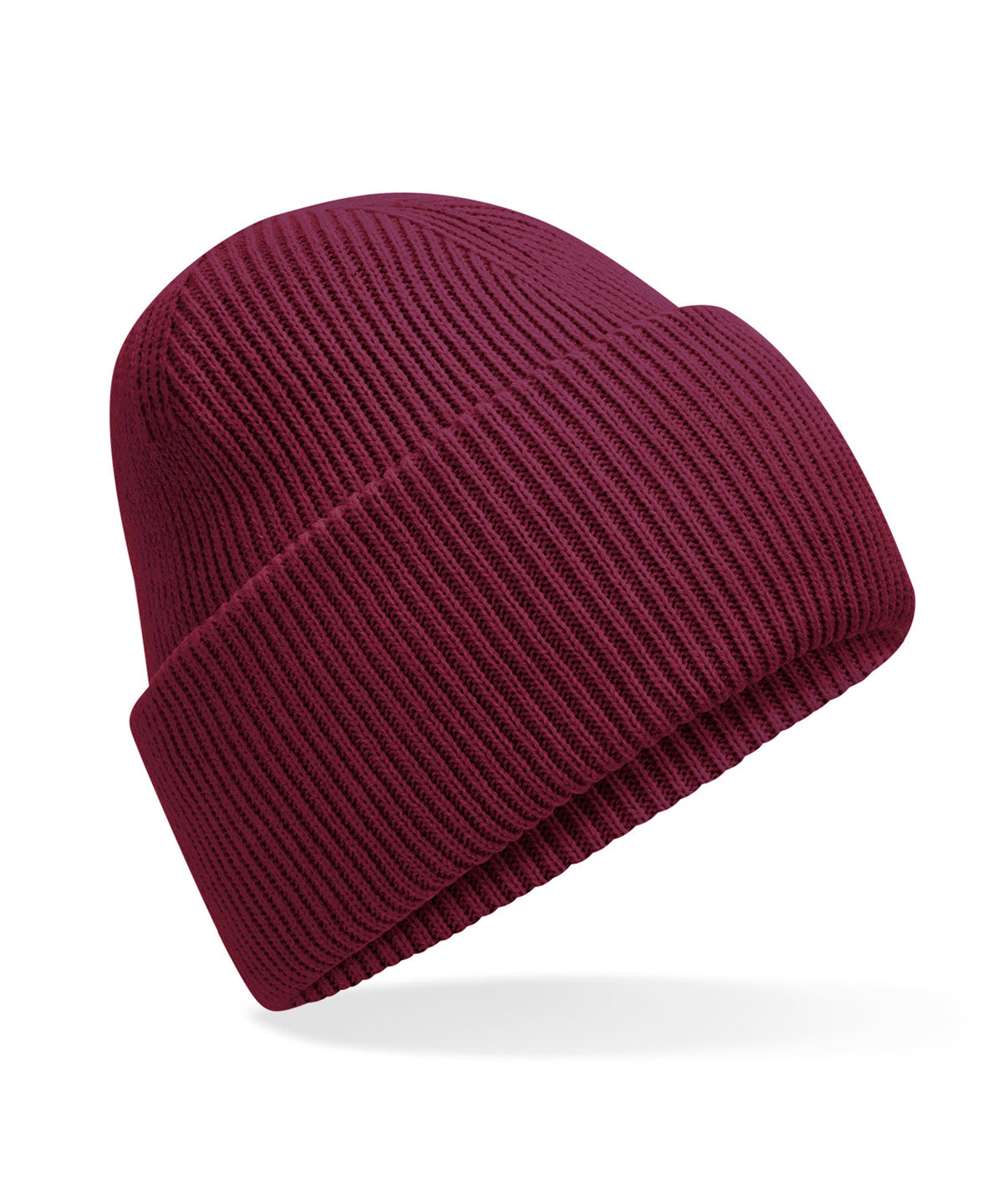 Beechfield B385R Classic engineered deep-cuffed beanie in Burgundy