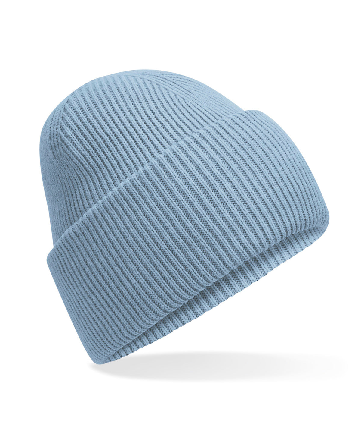 Beechfield B385R Classic engineered deep-cuffed beanie in Dusty Blue