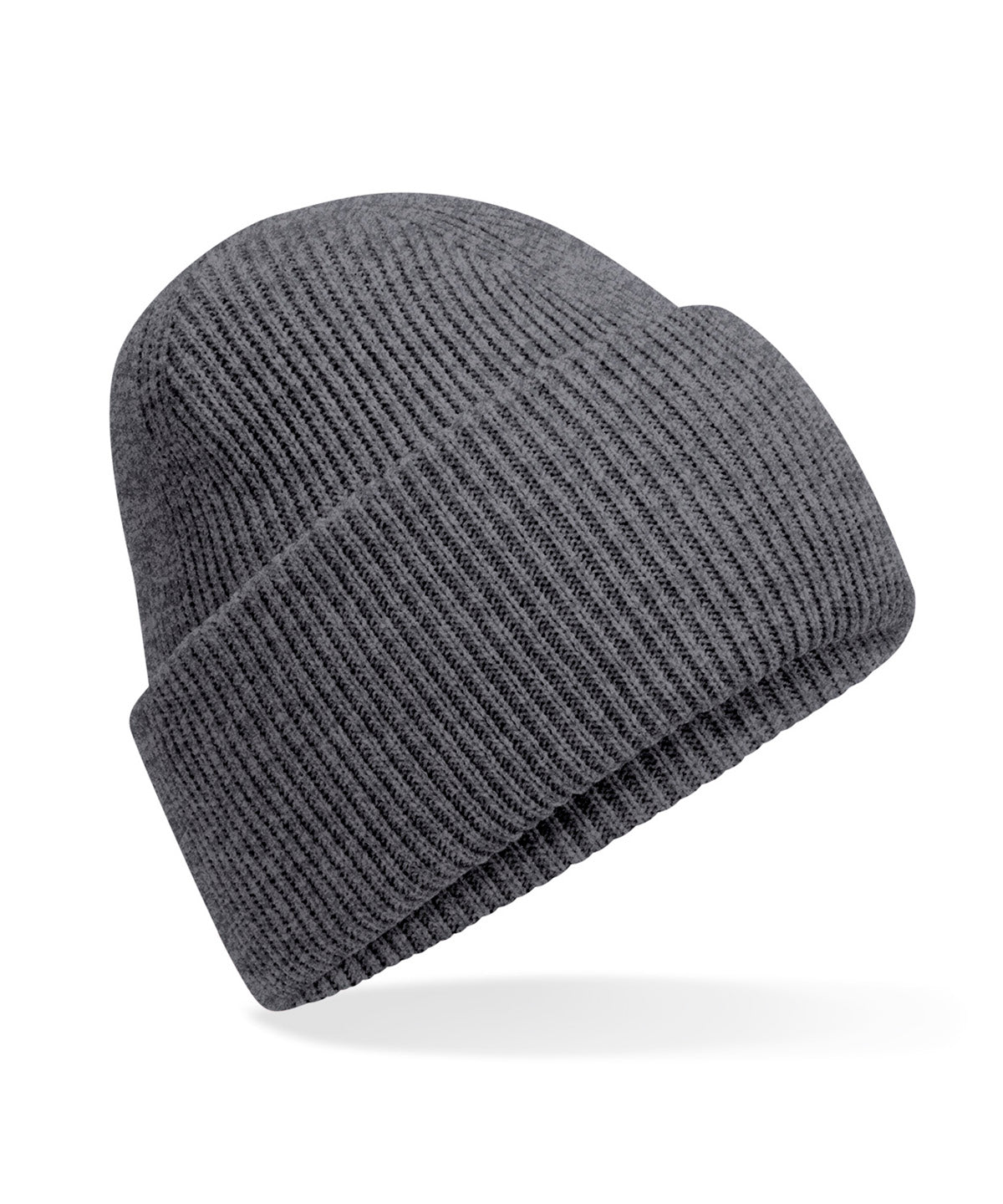 Beechfield B385R Classic engineered deep-cuffed beanie in Granite