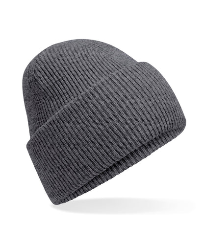 Beechfield B385R Classic engineered deep-cuffed beanie in Granite