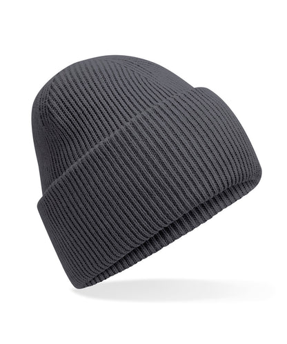 Beechfield B385R Classic engineered deep-cuffed beanie in Graphite Grey