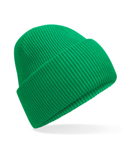 Beechfield B385R Classic engineered deep-cuffed beanie in Kelly Green