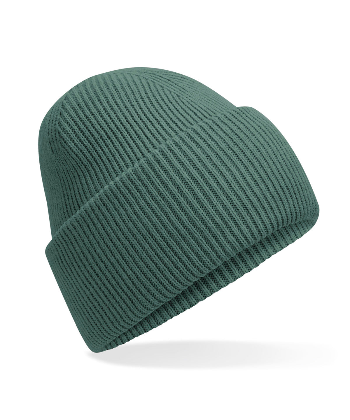 Beechfield B385R Classic engineered deep-cuffed beanie in Marine Green