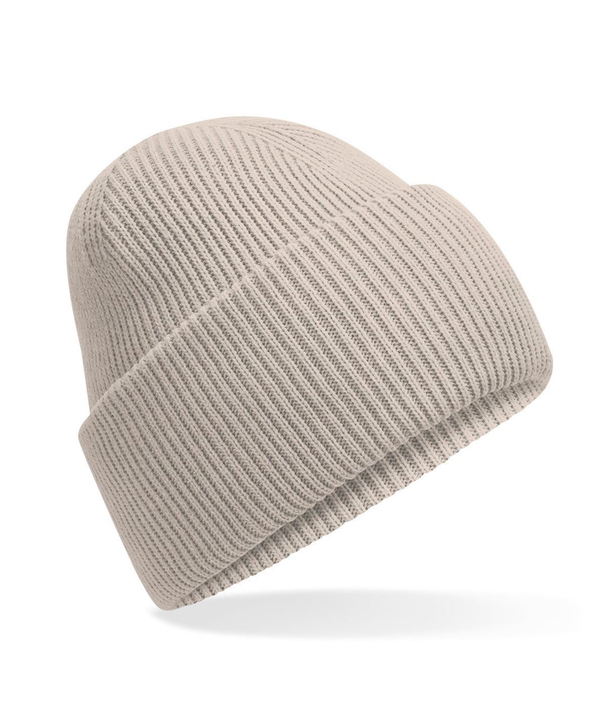 Beechfield B385R Classic engineered deep-cuffed beanie in Natural Stone