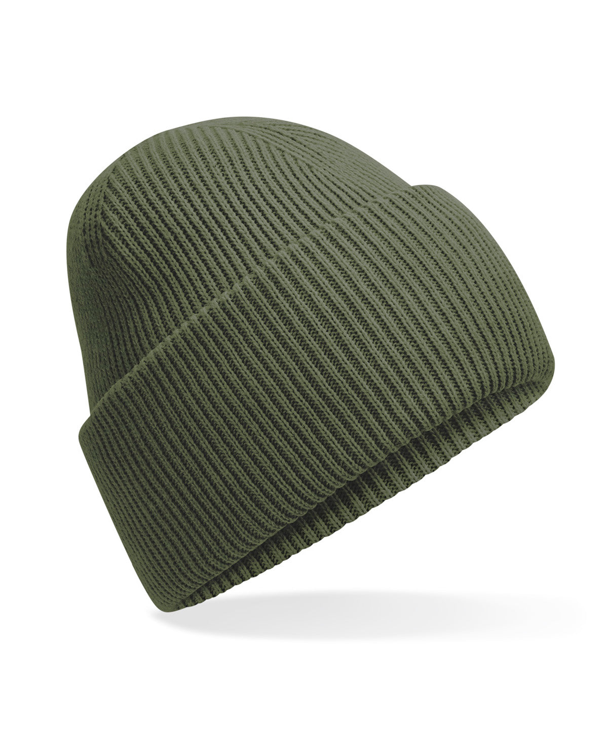 Beechfield B385R Classic engineered deep-cuffed beanie in Olive Green
