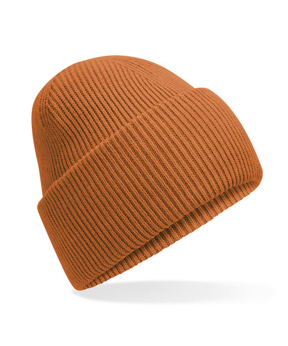 Beechfield B385R Classic engineered deep-cuffed beanie in Pumpkin