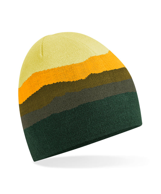 Beechfield B394R Mountain peaks pull-on beanie in Alpine Peaks