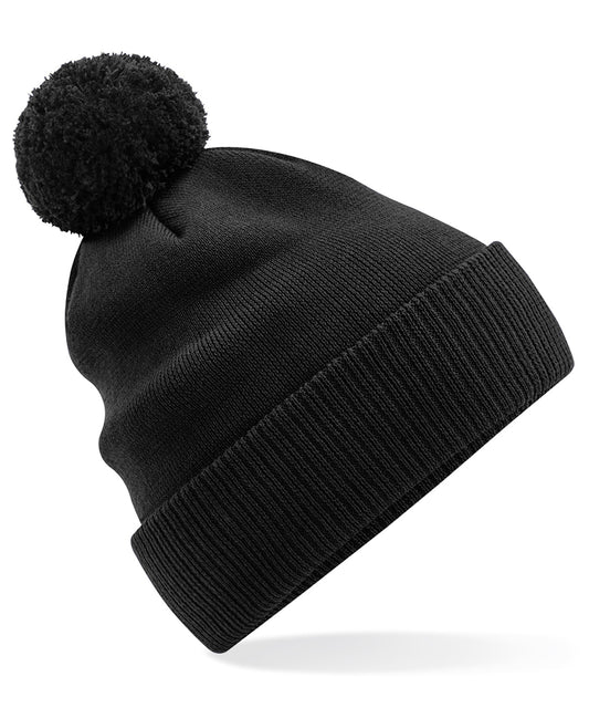 Beechfield B450N Organic cotton Snowstar® beanie in Black