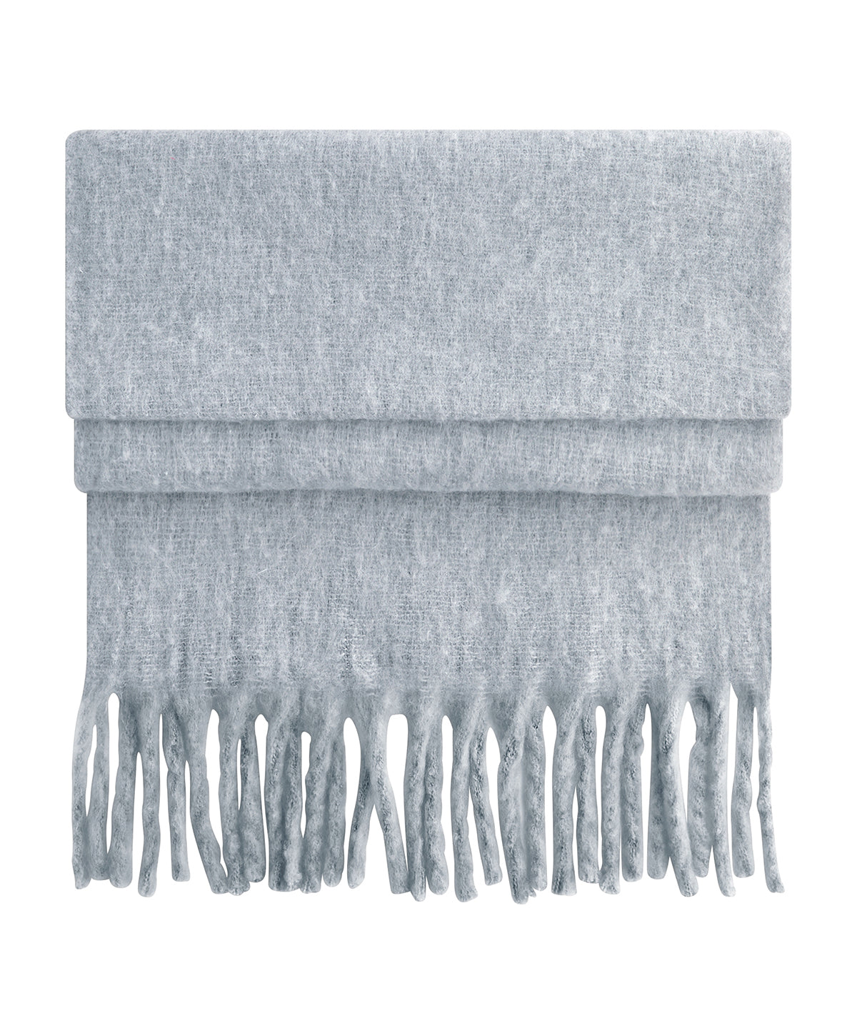 Beechfield B496R Fluffy scarf in Heather Grey