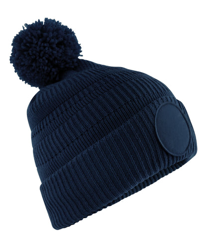 Beechfield B530R Fan patch beanie in French Navy