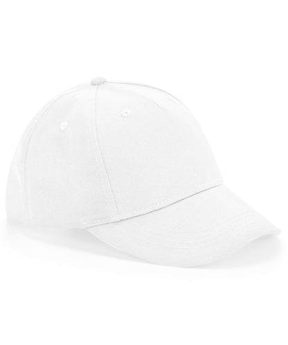 Beechfield B63NB Junior organic cotton 5-panel cap in White