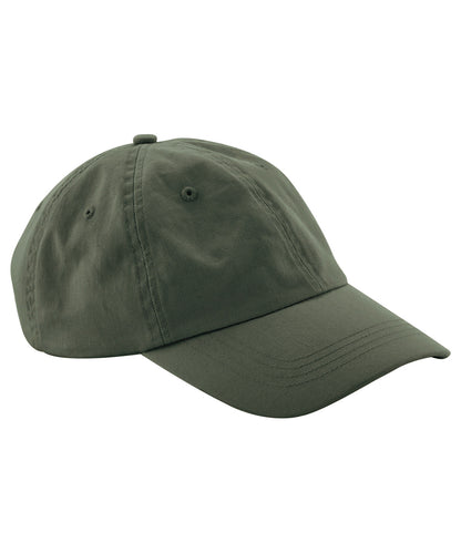 Beechfield B653B Junior low-profile 6-panel dad cap in Olive Green