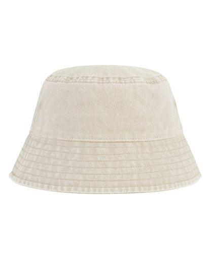 Beechfield B688B Junior vintage bucket hat in Vintage Sand