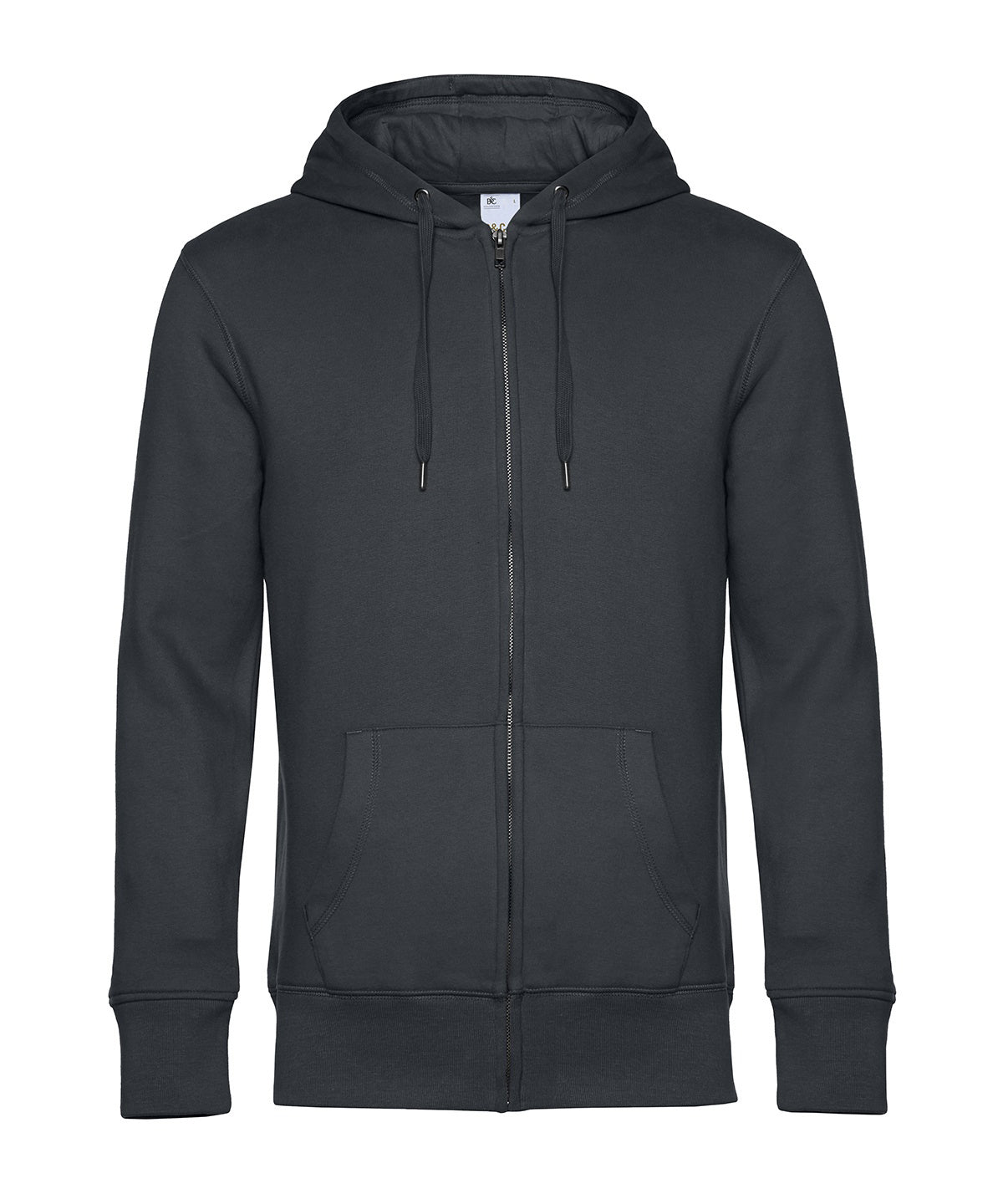B&C Collection BA012 B&C KING Zipped Hood in Asphalt*