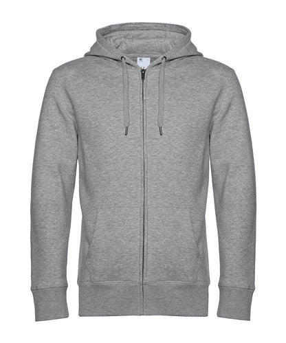 B&C Collection BA012 B&C KING Zipped Hood in Heather Grey*