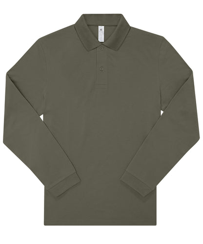 B&C Collection BA262 B&C My Polo 180 LSL in Camo Green