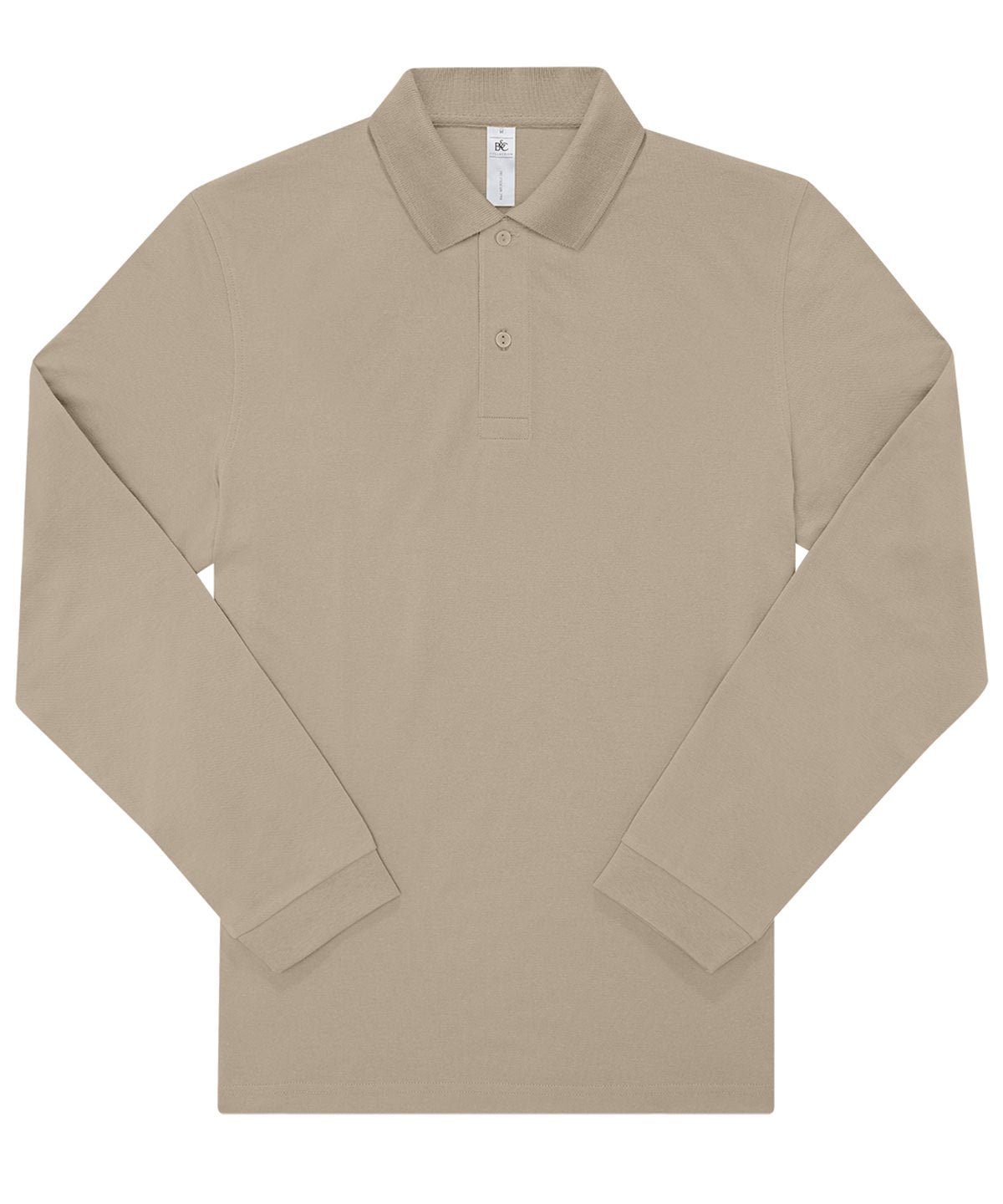 B&C Collection BA262 B&C My Polo 180 LSL in Mastic