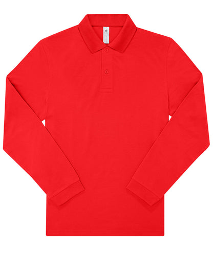 B&C Collection BA262 B&C My Polo 180 LSL in Red