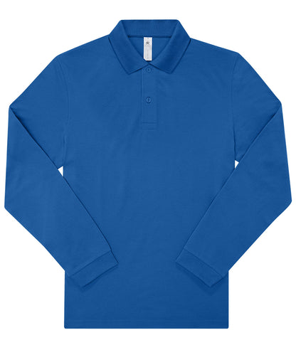 B&C Collection BA262 B&C My Polo 180 LSL in Royal Blue