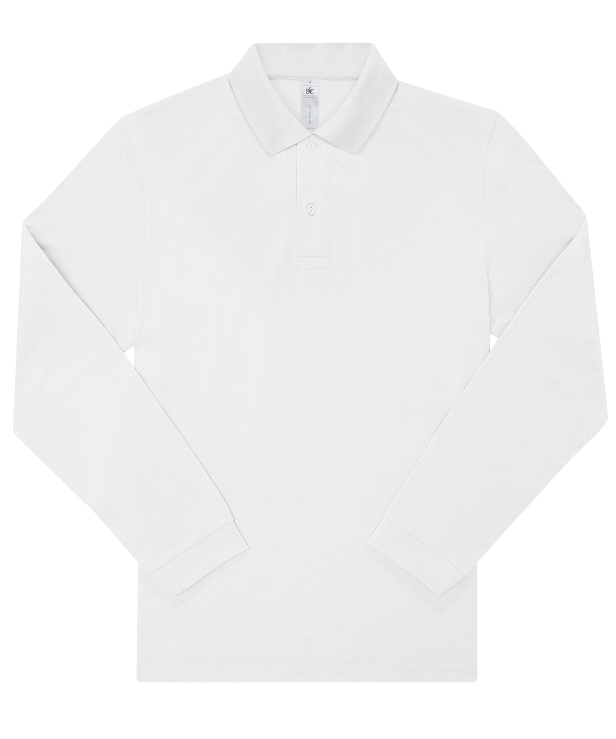 B&C Collection BA262 B&C My Polo 180 LSL in White*