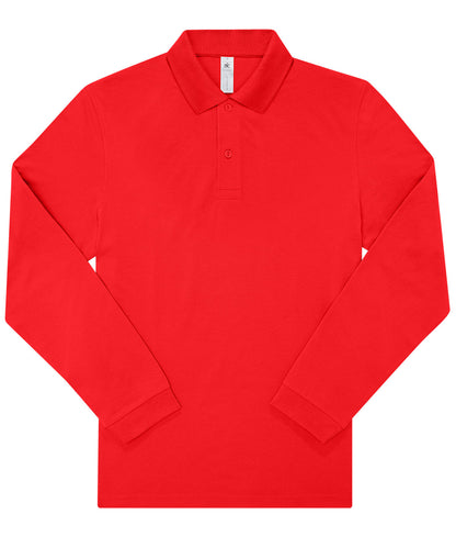 B&C Collection BA264 B&C My Polo 210 LSL in Red