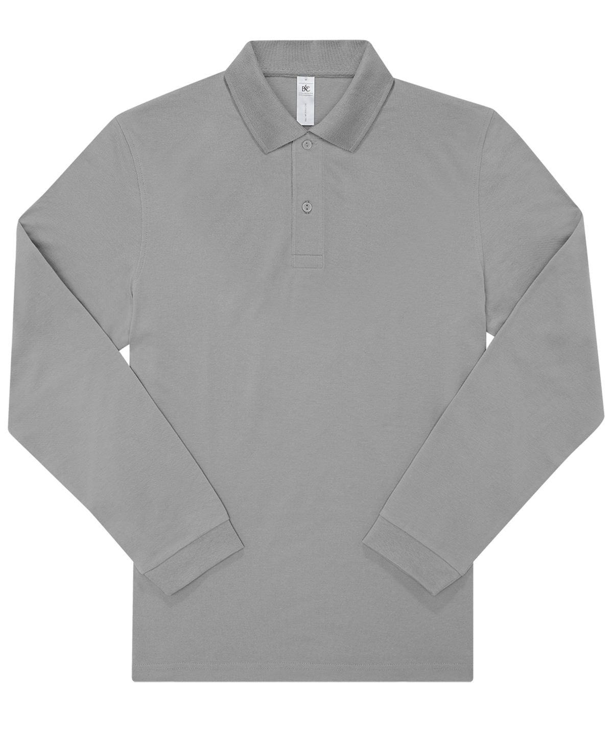 B&C Collection BA264 B&C My Polo 210 LSL in Sport Grey*
