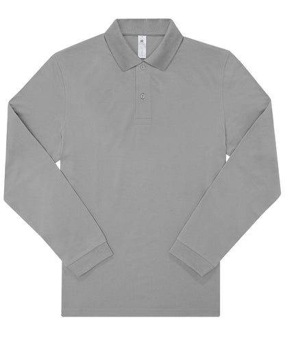 B&C Collection BA264 B&C My Polo 210 LSL in Sport Grey*
